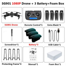 Load image into Gallery viewer, SG907 SG901 5G GPS Foldable Profissional Drone with Dual Camera 1080P 4K WiFi FPV Wide Angle RC Quadcopter Helicopter Toy E502S