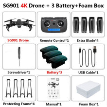 Load image into Gallery viewer, SG907 SG901 5G GPS Foldable Profissional Drone with Dual Camera 1080P 4K WiFi FPV Wide Angle RC Quadcopter Helicopter Toy E502S