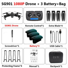 Load image into Gallery viewer, SG907 SG901 5G GPS Foldable Profissional Drone with Dual Camera 1080P 4K WiFi FPV Wide Angle RC Quadcopter Helicopter Toy E502S