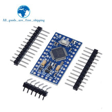 Load image into Gallery viewer, Pro mini Atmega328P/Atmega168PA-AU Pro Mini 328 Mini ATMEGA328 3.3V 8MHz 5V 16Mhz for Arduino Compatible Nano CP2102 FT232RL