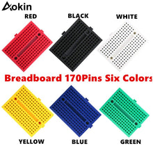 Load image into Gallery viewer, Breadboard 170 points Mini Solderless Prototype Experiment Test Breadboard 170 Tie-points 35*47*8.5mm for arduino diy kit