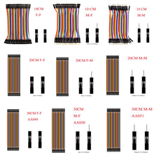 Load image into Gallery viewer, Dupont Line 10cm/20CM/30CM/40CM Male to Male / Female to Male or Female to Female Jumper Wire Dupont Cable for arduino DIY KIT
