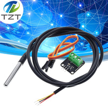 Load image into Gallery viewer, DS18B20 Temperature Sensor Module Kit Waterproof 100CM Digital Sensor Cable Stainless Steel Probe Terminal Adapter For Arduino
