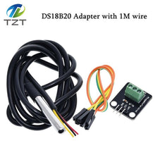 Load image into Gallery viewer, DS18B20 Temperature Sensor Module Kit Waterproof 100CM Digital Sensor Cable Stainless Steel Probe Terminal Adapter For Arduino
