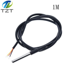 Load image into Gallery viewer, DS18B20 Temperature Sensor Module Kit Waterproof 100CM Digital Sensor Cable Stainless Steel Probe Terminal Adapter For Arduino
