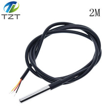 Load image into Gallery viewer, DS18B20 Temperature Sensor Module Kit Waterproof 100CM Digital Sensor Cable Stainless Steel Probe Terminal Adapter For Arduino
