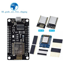 Load image into Gallery viewer, Wireless module NodeMcu v3 CH340 Lua WIFI Internet of Things development board ESP8266 with pcb Antenna and usb port for Arduino
