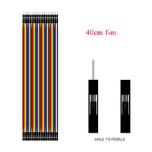 Load image into Gallery viewer, Dupont Line 10cm/20CM/30CM/40CM Male to Male / Female to Male or Female to Female Jumper Wire Dupont Cable for arduino DIY KIT
