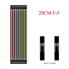 Load image into Gallery viewer, Dupont Line 10cm/20CM/30CM/40CM Male to Male / Female to Male or Female to Female Jumper Wire Dupont Cable for arduino DIY KIT
