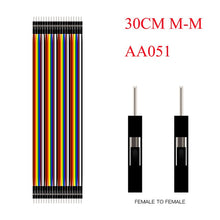 Load image into Gallery viewer, Dupont Line 10cm/20CM/30CM/40CM Male to Male / Female to Male or Female to Female Jumper Wire Dupont Cable for arduino DIY KIT
