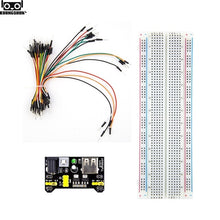 Load image into Gallery viewer, Electronics fun Kit Power Supply Module, Jumper Wire, 830 Breadboard Starter Kit for Arduino
