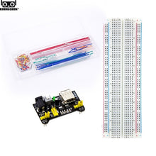 Load image into Gallery viewer, Electronics fun Kit Power Supply Module, Jumper Wire, 830 Breadboard Starter Kit for Arduino
