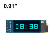 Load image into Gallery viewer, 0.91 inch OLED module 0.91" white/Blue OLED 128X32 OLED LCD LED Display Module 0.91" IIC Communicate for arduino
