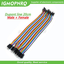 Load image into Gallery viewer, 120pcs 40PIN 20CM Dupont Line Male to Male + Female  and Female to Female Jumper Dupont Wire Cable For Arduino DIY KIT GMOPNRQ
