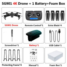 Load image into Gallery viewer, SG907 SG901 5G GPS Foldable Profissional Drone with Dual Camera 1080P 4K WiFi FPV Wide Angle RC Quadcopter Helicopter Toy E502S
