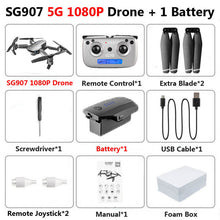 Load image into Gallery viewer, SG907 SG901 5G GPS Foldable Profissional Drone with Dual Camera 1080P 4K WiFi FPV Wide Angle RC Quadcopter Helicopter Toy E502S
