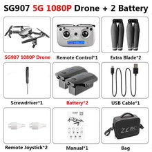 Load image into Gallery viewer, SG907 SG901 5G GPS Foldable Profissional Drone with Dual Camera 1080P 4K WiFi FPV Wide Angle RC Quadcopter Helicopter Toy E502S
