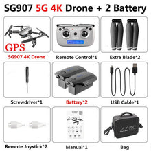 Load image into Gallery viewer, SG907 SG901 5G GPS Foldable Profissional Drone with Dual Camera 1080P 4K WiFi FPV Wide Angle RC Quadcopter Helicopter Toy E502S
