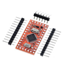 Load image into Gallery viewer, Pro mini Atmega328P/Atmega168PA-AU Pro Mini 328 Mini ATMEGA328 3.3V 8MHz 5V 16Mhz for Arduino Compatible Nano CP2102 FT232RL

