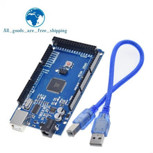 Load image into Gallery viewer, MEGA2560 MEGA 2560 R3 (ATmega2560-16AU CH340G) Pro mini MEGA2560 AVR USB board Development board MEGA2560 with Cable for arduino
