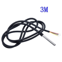 Load image into Gallery viewer, DS1820 Stainless steel package Waterproof 1 2 3 Meter DS18b20 temperature probe temperature sensor 18B20 For Arduino
