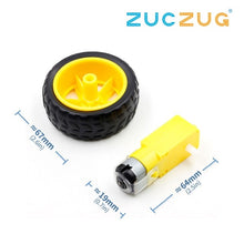 Load image into Gallery viewer, 1pcs TT Motor 130motor Smart Car Robot Gear Motor for Arduino DC3V-6V DC gear motor
