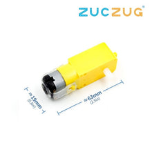Load image into Gallery viewer, 1pcs TT Motor 130motor Smart Car Robot Gear Motor for Arduino DC3V-6V DC gear motor
