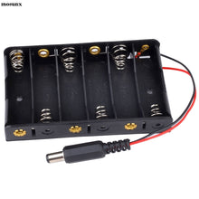 Load image into Gallery viewer, OMESHIN New 6 x AA Battery Case Storage Holder With DC2.1 Power Jack For Arduino  Diy Power Bank IqosBattery Holder
