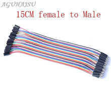 Load image into Gallery viewer, Dupont Line 40P 10cm/15cm/40cm Male to Male + Female to Male and Female to Female Jumper Wire Dupont Cable for arduino DIY KIT
