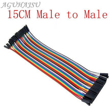 Load image into Gallery viewer, Dupont Line 40P 10cm/15cm/40cm Male to Male + Female to Male and Female to Female Jumper Wire Dupont Cable for arduino DIY KIT
