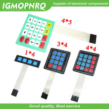 Load image into Gallery viewer, 4 12 16 20 Key 1*4 4*3 4*4 4*5 Membrane Switch Keypad 1x4 3x4 4x4 4x5 Matrix Array Matrix keyboard for arduino smart car
