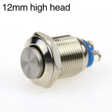 Load image into Gallery viewer, High quality 12MM16MM19MM22MM metal button switch reset button doorbell switch screw pin waterproof
