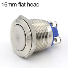 Load image into Gallery viewer, High quality 12MM16MM19MM22MM metal button switch reset button doorbell switch screw pin waterproof
