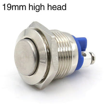 Load image into Gallery viewer, High quality 12MM16MM19MM22MM metal button switch reset button doorbell switch screw pin waterproof
