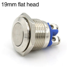 Load image into Gallery viewer, High quality 12MM16MM19MM22MM metal button switch reset button doorbell switch screw pin waterproof

