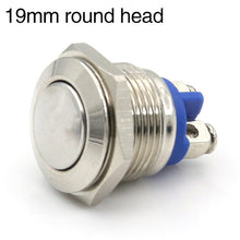 Load image into Gallery viewer, High quality 12MM16MM19MM22MM metal button switch reset button doorbell switch screw pin waterproof
