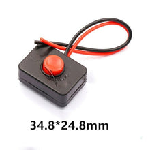 Load image into Gallery viewer, 1pcs Push button switch waterproof small car circuit wire speaker electrical mini boat shape round line
