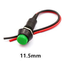 Load image into Gallery viewer, 1pcs Push button switch waterproof small car circuit wire speaker electrical mini boat shape round line
