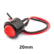 Load image into Gallery viewer, 1pcs Push button switch waterproof small car circuit wire speaker electrical mini boat shape round line
