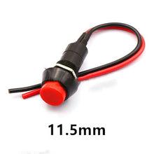Load image into Gallery viewer, 1pcs Push button switch waterproof small car circuit wire speaker electrical mini boat shape round line
