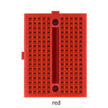Load image into Gallery viewer, Breadboard 170 points Mini Solderless Prototype Experiment Test Breadboard 170 Tie-points 35*47*8.5mm for arduino diy kit
