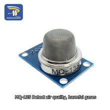 Load image into Gallery viewer, MQ-2 MQ-3 MQ-4 MQ-5 MQ-6 MQ-7 MQ-8 MQ-9 MQ-135 Detection Smoke methane liquefied Gas Sensor Module for Arduino Starter DIY Kit
