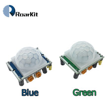Load image into Gallery viewer, Green HC-SR501 Adjust IR Pyroelectric Infrared PIR module Motion Sensor Detector Module for arduino
